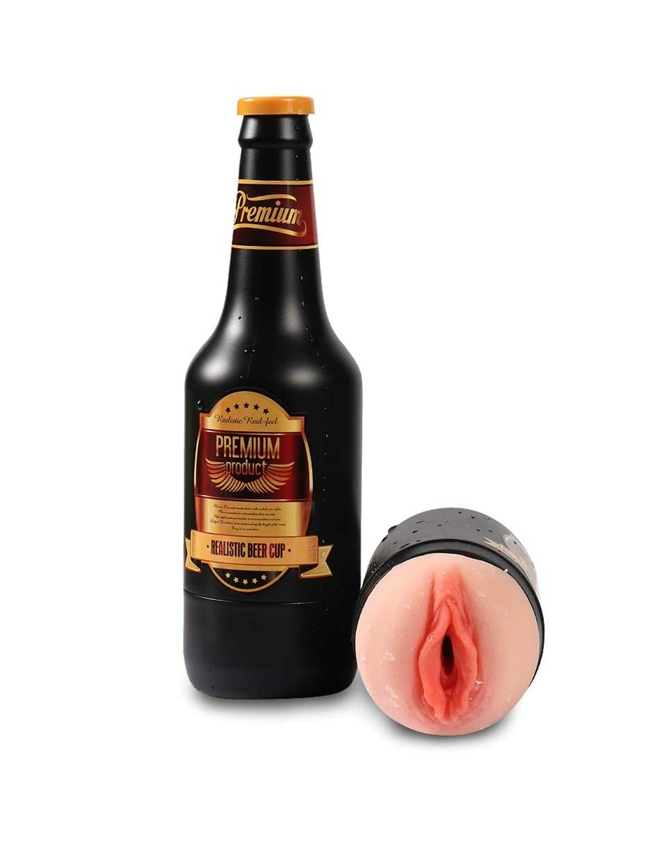 Masturbator Bierflasche