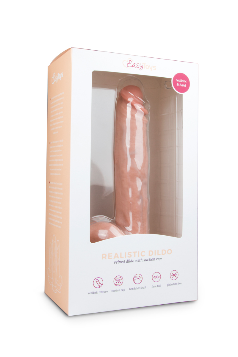 Realistischer hautfarbener Dildo - 26,5 cm