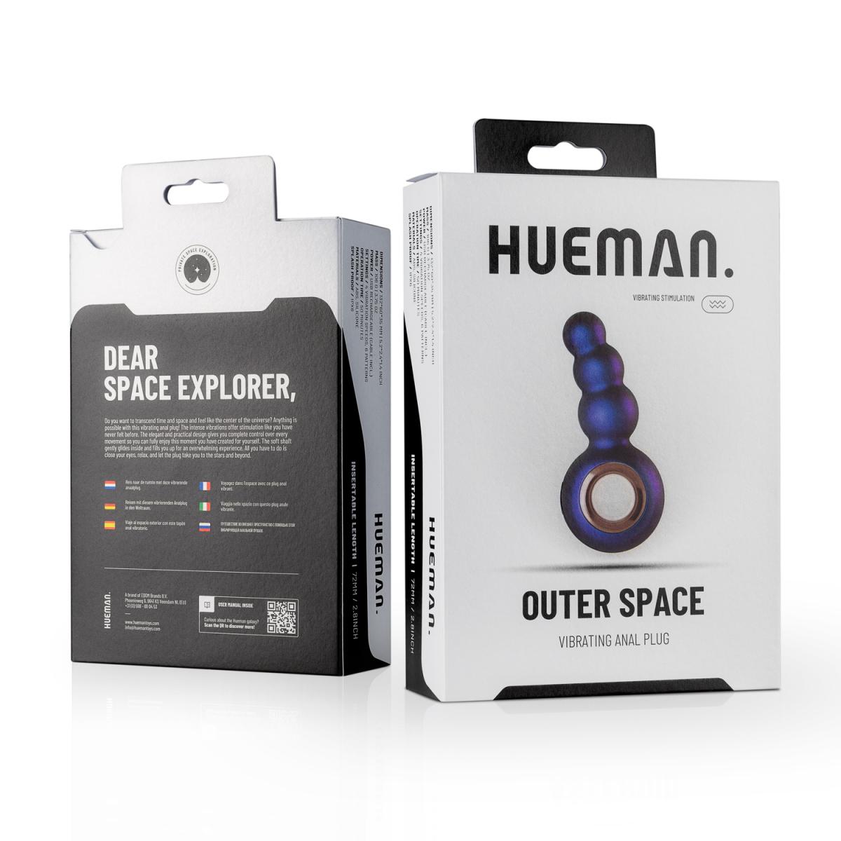 Hueman - Outer Space vibrierender Analplug