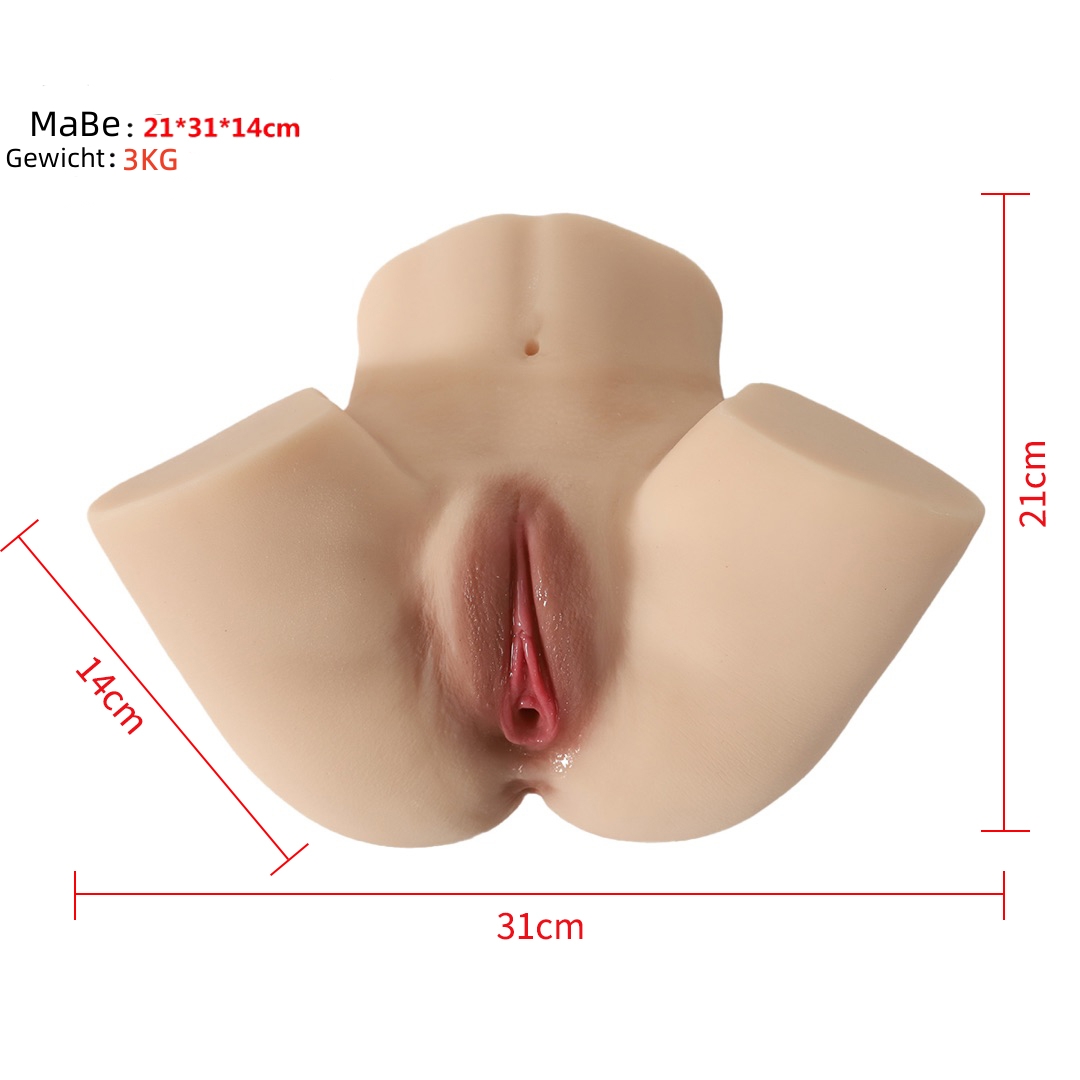 💞Masturbator hell weiß 3kg🤗Muschi Anal Sextoy Sexpuppe Torso realistisch🥰