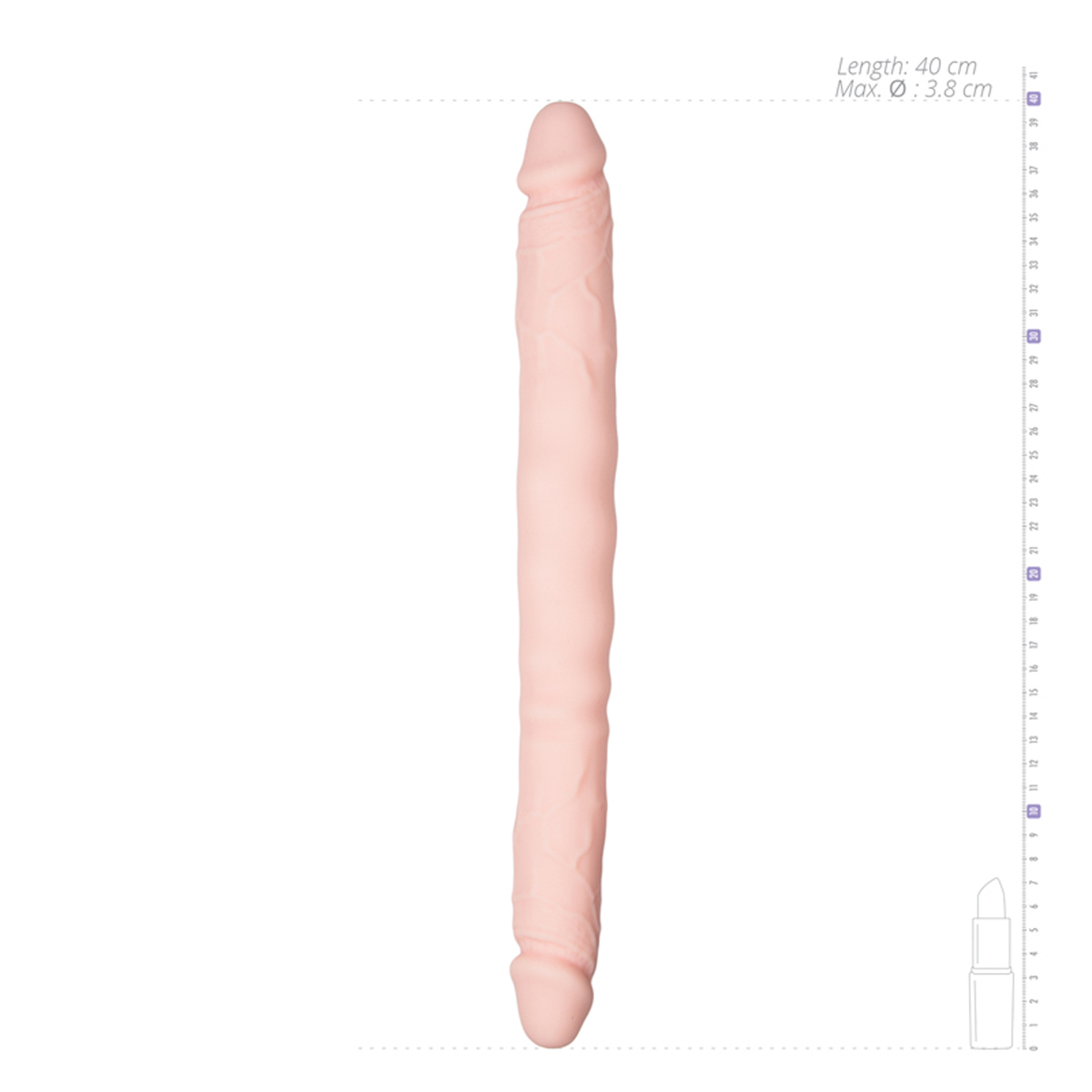 Realistischer Doppeldildo - Hautfarben